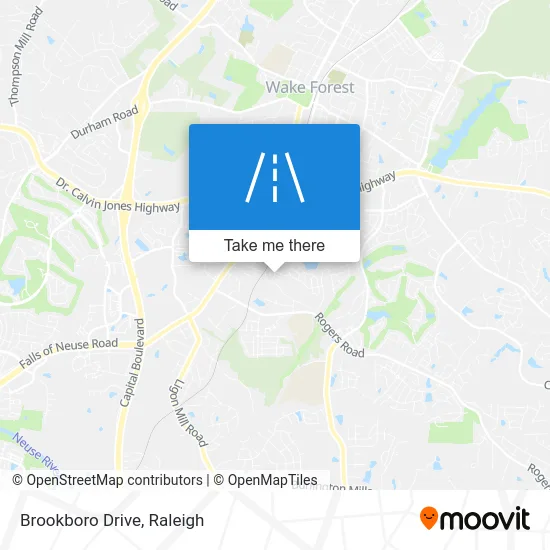 Brookboro Drive map