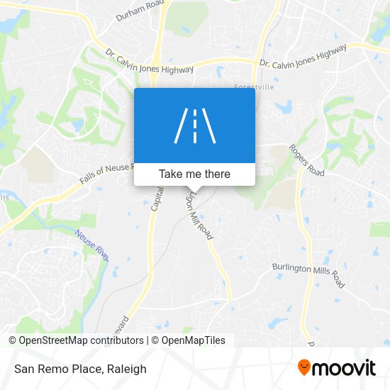 Mapa de San Remo Place