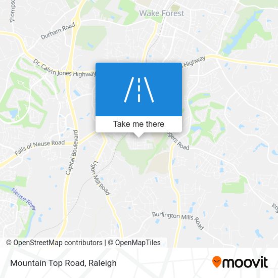 Mountain Top Road map