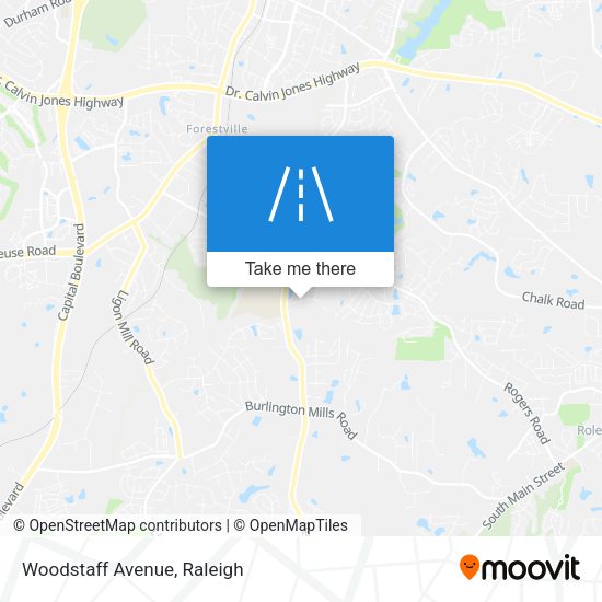 Mapa de Woodstaff Avenue