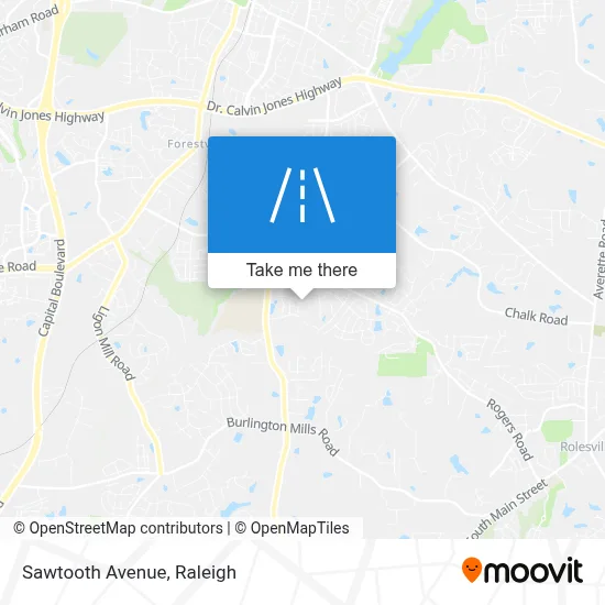 Sawtooth Avenue map