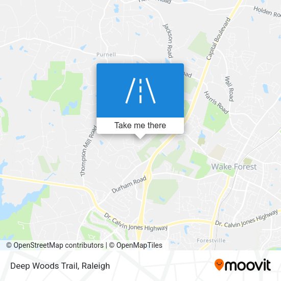 Mapa de Deep Woods Trail