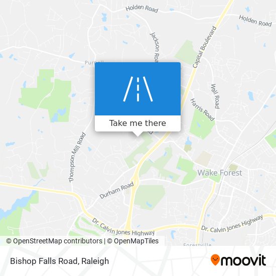 Bishop Falls Road map