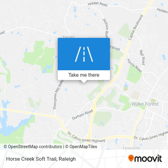 Mapa de Horse Creek Soft Trail