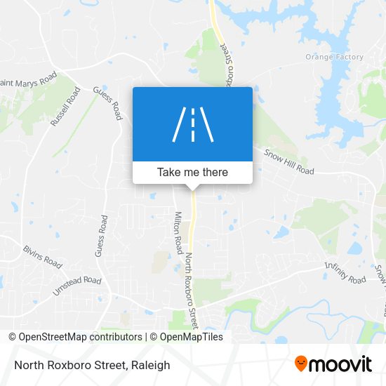 North Roxboro Street map