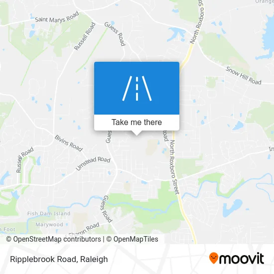 Ripplebrook Road map