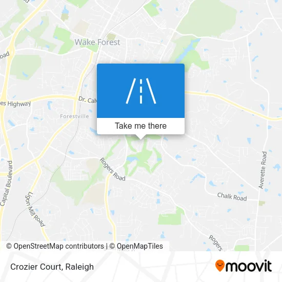 Crozier Court map