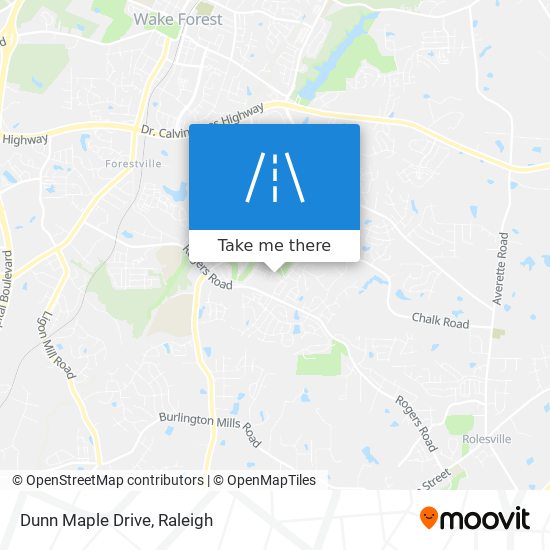 Dunn Maple Drive map