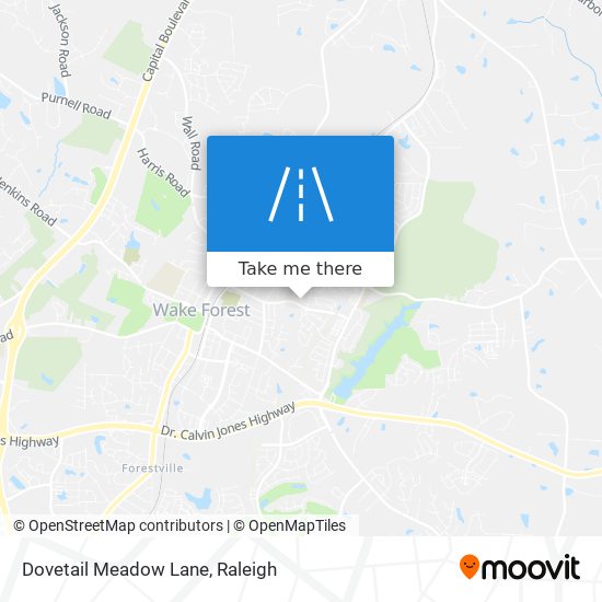 Dovetail Meadow Lane map