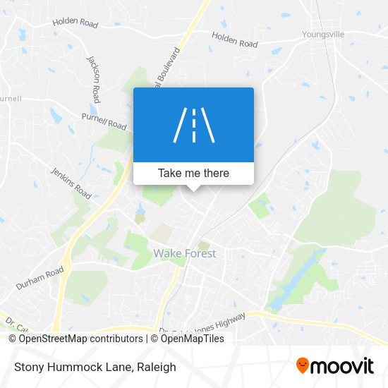 Stony Hummock Lane map