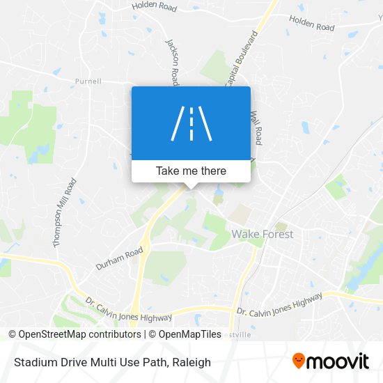 Mapa de Stadium Drive Multi Use Path