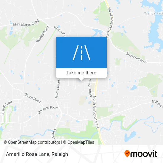 Amarillo Rose Lane map