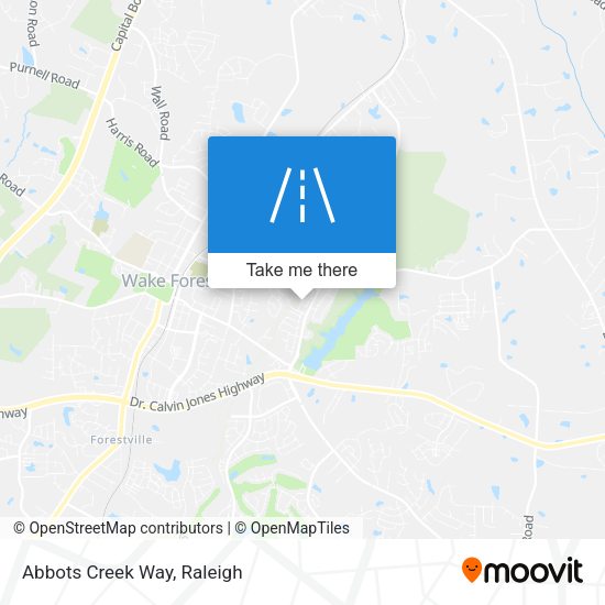 Abbots Creek Way map