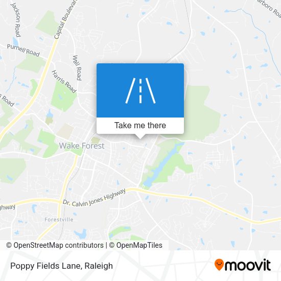 Mapa de Poppy Fields Lane