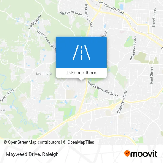 Mayweed Drive map