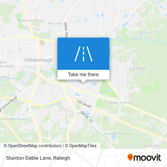 Stanton Gable Lane map