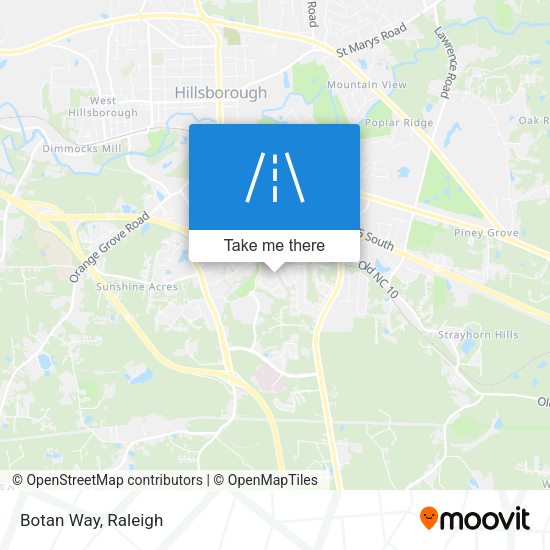 Mapa de Botan Way