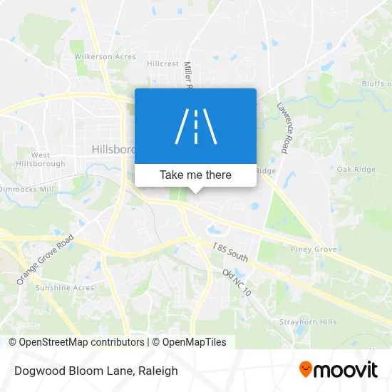 Dogwood Bloom Lane map