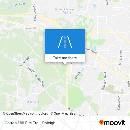 Cotton Mill Fire Trail map