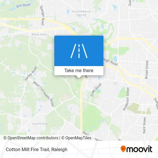 Cotton Mill Fire Trail map