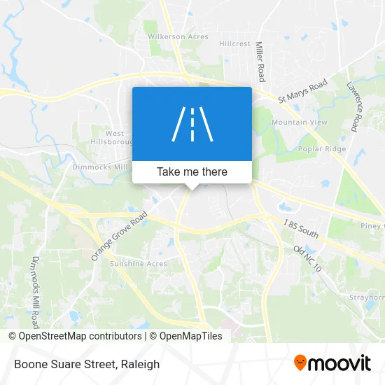 Boone Suare Street map