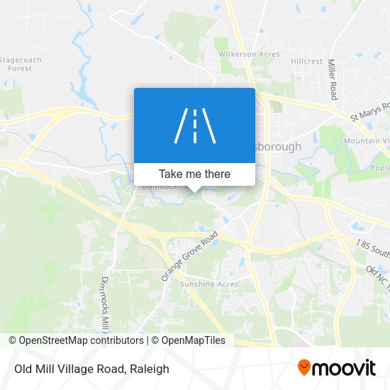 Mapa de Old Mill Village Road