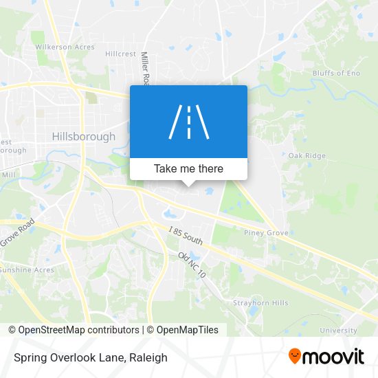 Spring Overlook Lane map