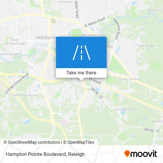 Hampton Pointe Boulevard map