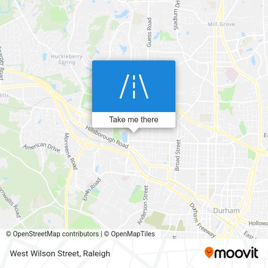 West Wilson Street map