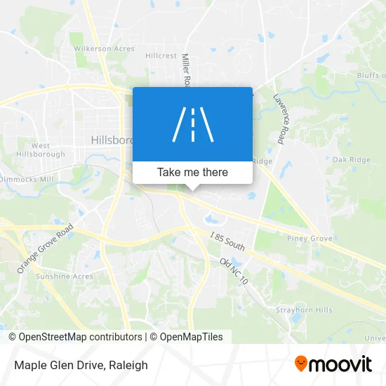 Maple Glen Drive map