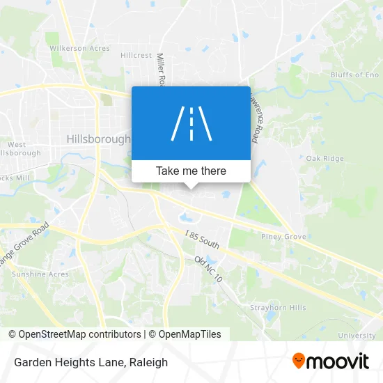 Garden Heights Lane map