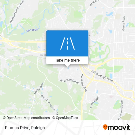 Plumas Drive map