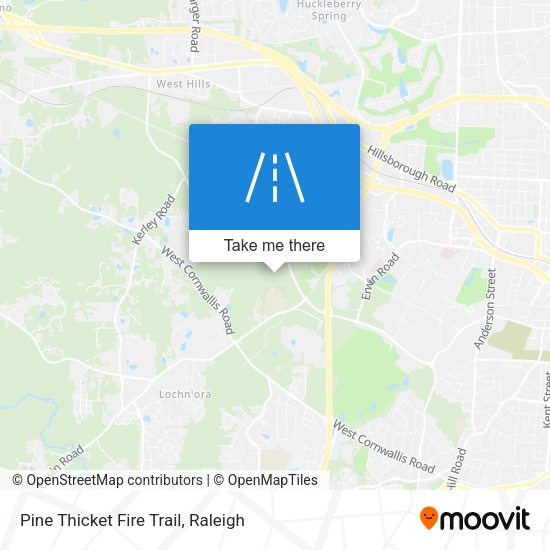 Pine Thicket Fire Trail map