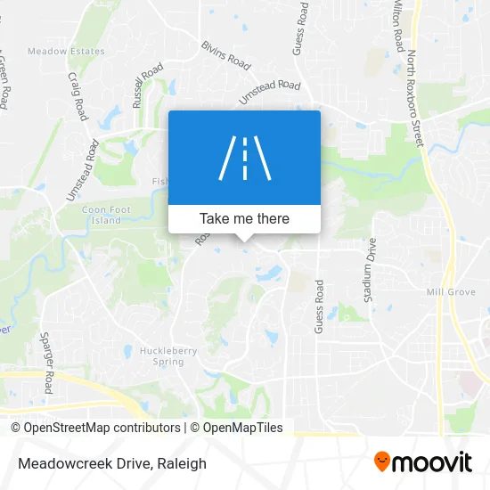 Meadowcreek Drive map