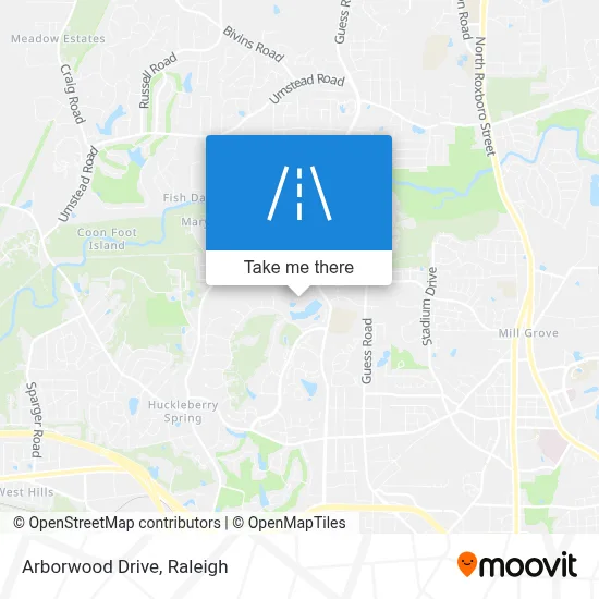 Arborwood Drive map