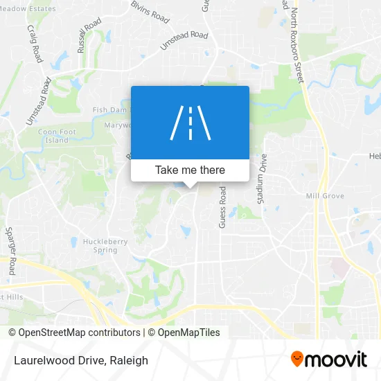 Laurelwood Drive map