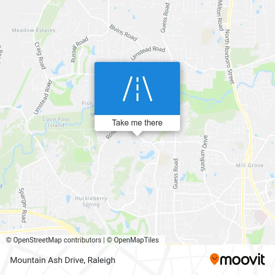 Mountain Ash Drive map