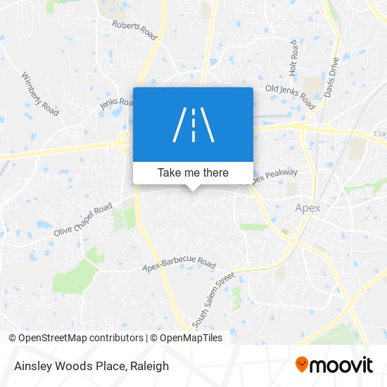 Ainsley Woods Place map