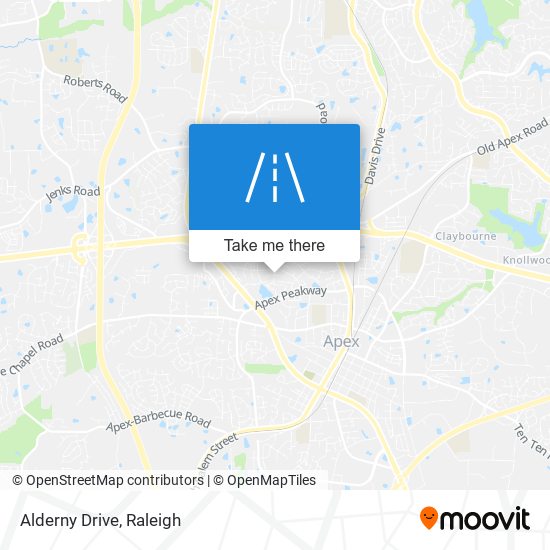 Alderny Drive map