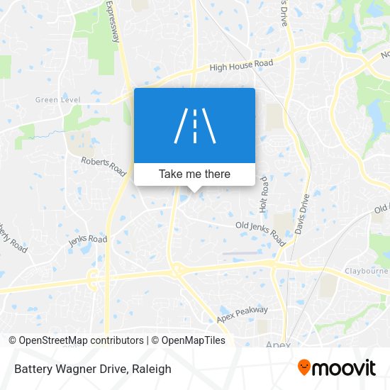 Mapa de Battery Wagner Drive