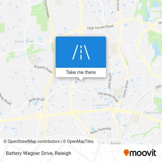 Battery Wagner Drive map