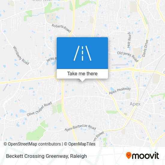 Beckett Crossing Greenway map