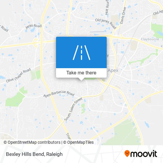 Bexley Hills Bend map