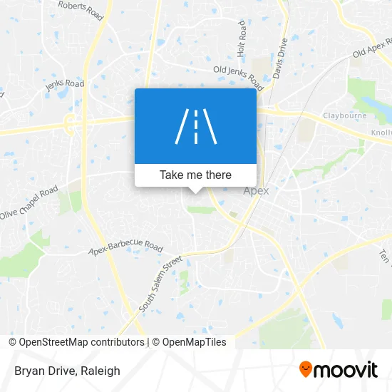 Bryan Drive map