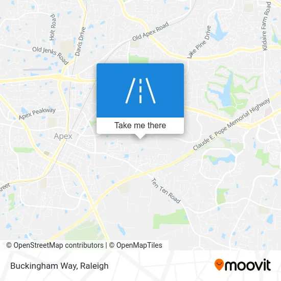 Buckingham Way map