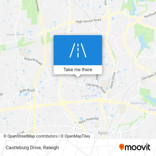 Castleburg Drive map