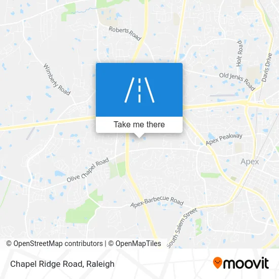 Chapel Ridge Road map