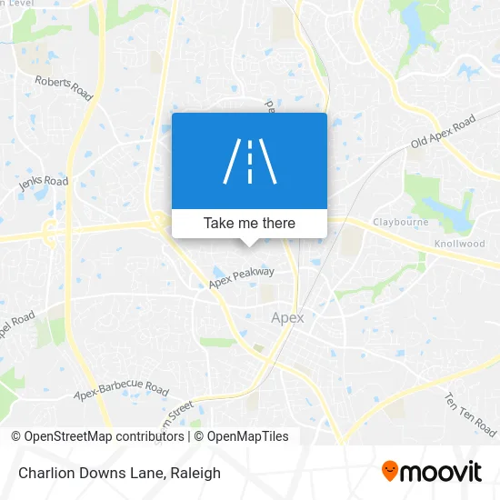 Charlion Downs Lane map