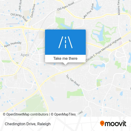 Chedington Drive map