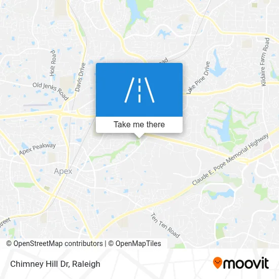 Chimney Hill Dr map